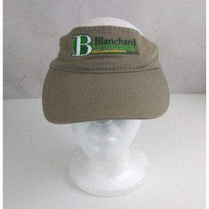 Vintage Blanchard Equipment Tan Unisex Embroidered Adjustable Visor